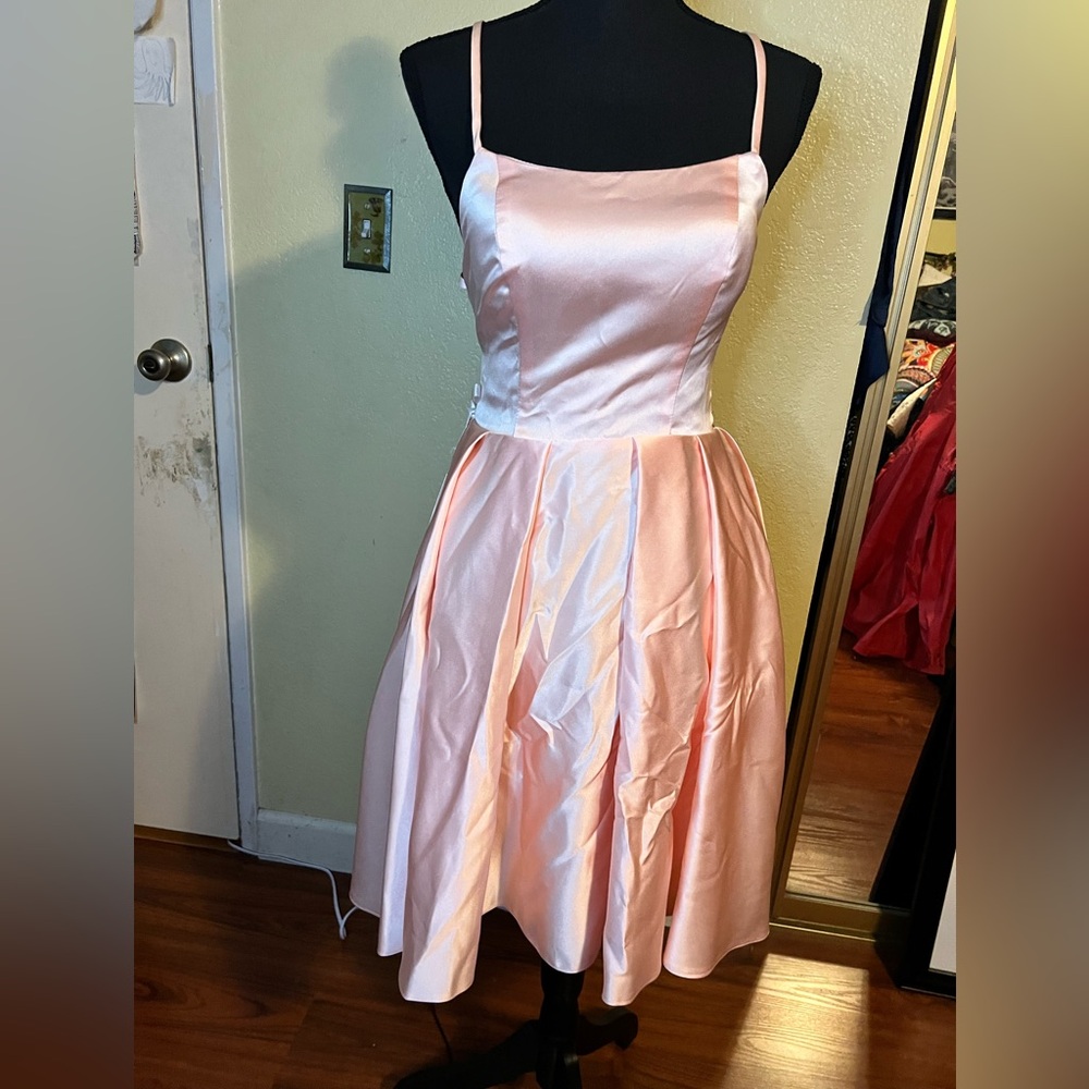 JJs House Pink Satin Dress